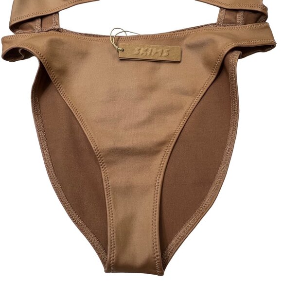 SKIMS Wet Jersey Cutout Bodysuit Sienna Womens XS - Picture 6 of 12